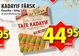 Matvärlden Tensta ÖZYUFKA Kadayif färsk erbjuda