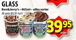 Matvärlden Tensta BEN&JERRY'S Glass erbjuda