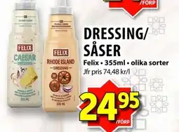 Matvärlden Tensta FELIX Dressing/såser erbjuda