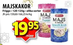 Matvärlden Tensta FRIGGS Majskakor erbjuda