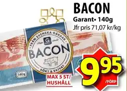 Matvärlden Tensta GARANT Bacon erbjuda