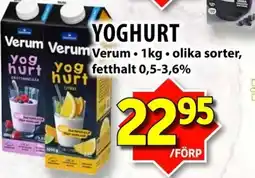 Matvärlden Tensta VERUM Yoghurt erbjuda