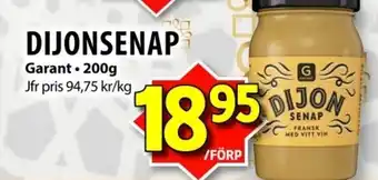 Matvärlden Tensta GARANT Dijonsenap erbjuda