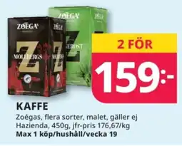 Tempo ZOEGAS Kaffe erbjuda