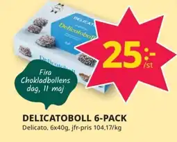 Tempo Delicatoboll 6-pack erbjuda