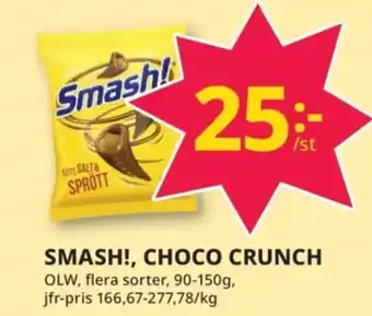 Tempo SMASH! Choco crunch erbjuda