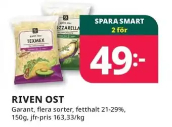 Tempo GARANT Riven ost erbjuda
