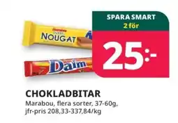 Tempo MARABOU Chokladbitar erbjuda