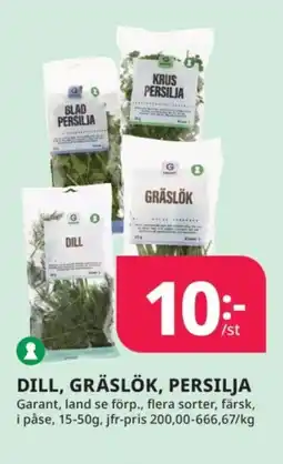 Tempo GARANT Dill, gräslök, persilja erbjuda