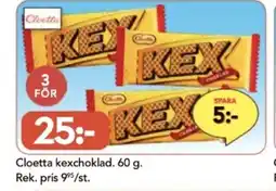Bo Ohlsson Cloetta kexchoklad erbjuda
