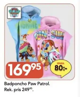 Bo Ohlsson Badponcho paw patrol erbjuda