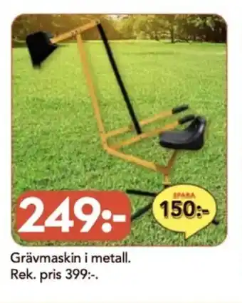 Bo Ohlsson Grävmaskin i metall erbjuda
