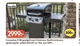 Bo Ohlsson Convective 210b gasolgrill med 2 brännare erbjuda