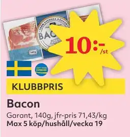 Östenssons GARANT Bacon erbjuda