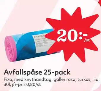 Östenssons FIXA Avfallspåse 25-pack erbjuda