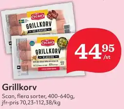 Östenssons SCAN Grillkorv erbjuda