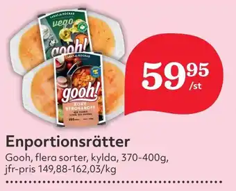 Östenssons GOOH Enportionsrätter erbjuda