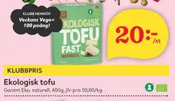 Östenssons GARANT Ekologisk tofu erbjuda