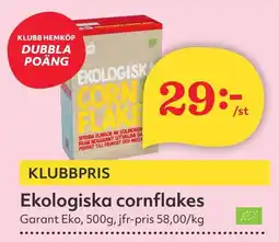 Östenssons GARANT Ekologiska cornflakes erbjuda
