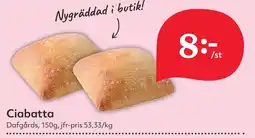 Östenssons Ciabatta erbjuda