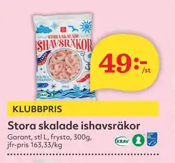 Östenssons Stora skalade ishavsräkor erbjuda