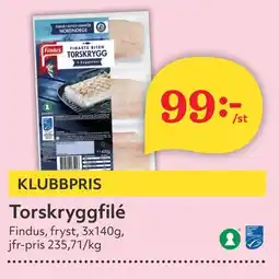 Östenssons FINDUS Torskryggfilé erbjuda