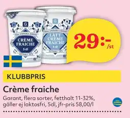 Östenssons GARANT Crème fraiche erbjuda