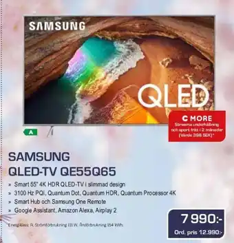 Digitalbutikerna Samsung QLED-TV QE55Q65 erbjuda