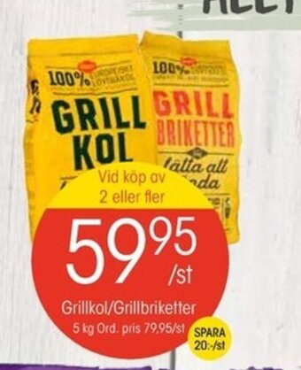 EKO Grillkol/Grillbriketter erbjuda