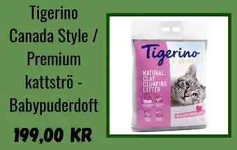 Zooplus TIGERINO Canada Style/ Babypuderdoft Premium kattströ - erbjuda