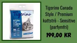 Zooplus TIGERINO canada style / premium kattströ - sensitive erbjuda