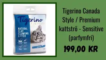 Zooplus TIGERINO canada style / premium kattströ - sensitive erbjuda