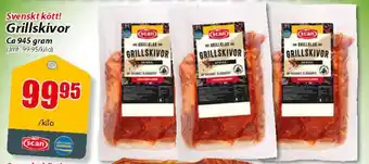 Extra Mjällby Stormarknad SCAN Grillskivor erbjuda