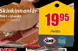 Extra Mjällby Stormarknad Skinkinnanlår Rökt Lösvikt erbjuda