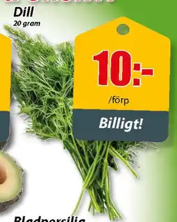 Extra Mjällby Stormarknad Dill erbjuda