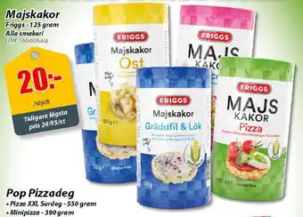 Extra Mjällby Stormarknad FRIGGS Majskakor erbjuda