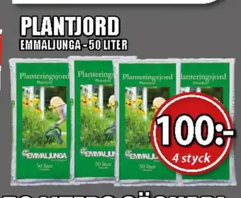 Extra Mjällby Stormarknad Plantjord emmaljunga-50 liter erbjuda