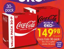 EKO Coca Cola 30-pack erbjuda