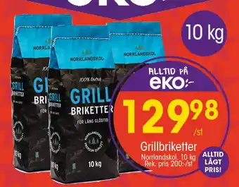 EKO NORRLANDSKOL Grillbriketter erbjuda