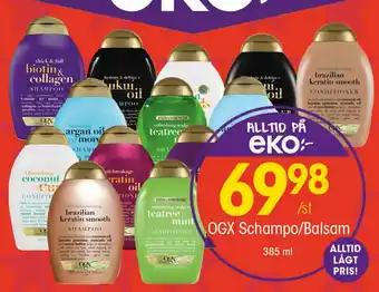 EKO OGX Schampo/Balsam erbjuda