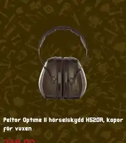 Clas Ohlson Peltor Optime Il hörselskydd H520A, kapor För vuxen erbjuda