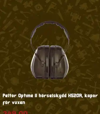 Clas Ohlson Peltor Optime Il hörselskydd H520A, kapor För vuxen erbjuda