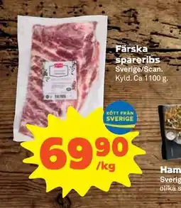 Stora Coop Färska spareribs erbjuda