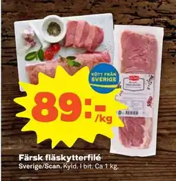 Stora Coop Färsk fläskytterfilé erbjuda