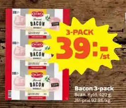 Stora Coop Bacon 3-pack erbjuda