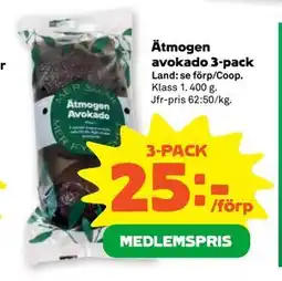 Stora Coop Ätmogen avokado 3-pack erbjuda