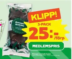 Stora Coop Ätmogen avokado 3-pack erbjuda