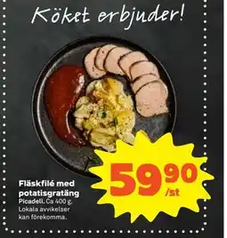 Stora Coop Fläskfilé med potatisgratäng erbjuda