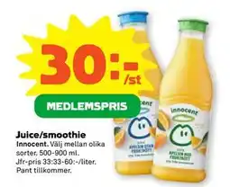 Stora Coop Juice/smoothie erbjuda