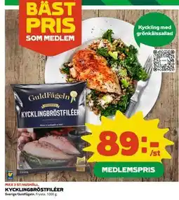 Coop KYCKLINGBRÖSTFILÉER erbjuda